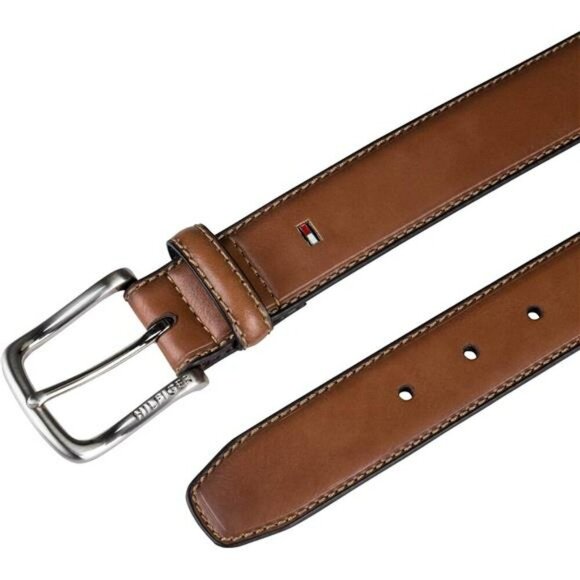 Mens Brown Casual Jean Belt Classic Harness Buckle Everyday Dress Accessory - Picture 4 of 6